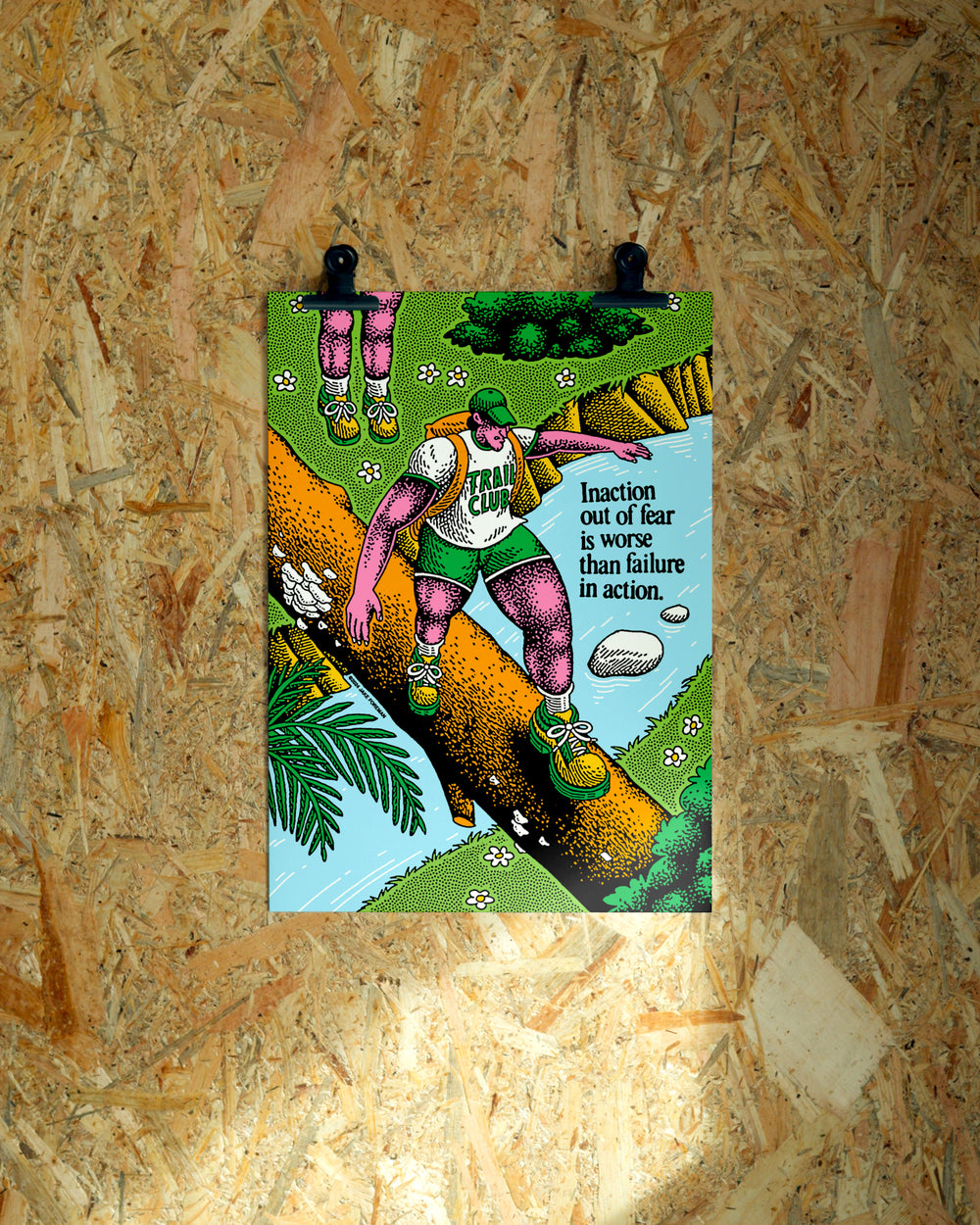 Action wall art by Jake Foreman, unframed giclée art print