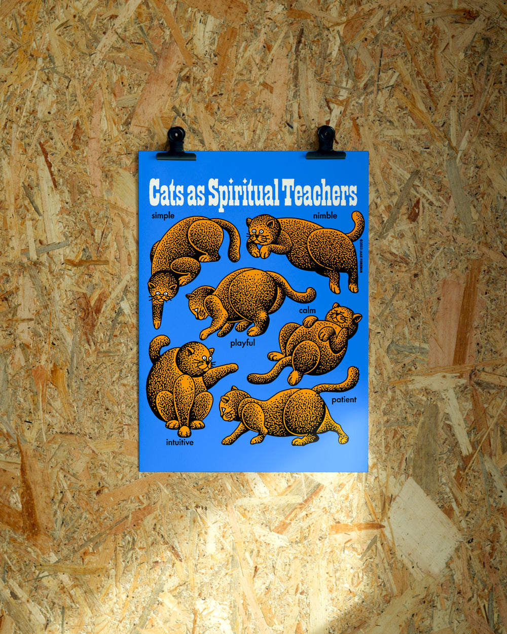 Catz wall art by Jake Foreman, unframed giclée art print