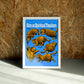 Catz wall art by Jake Foreman in a white frame