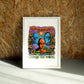 Change wall art by Jake Foreman in a white frame