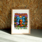 Change wall art by Jake Foreman in a natural wood frame