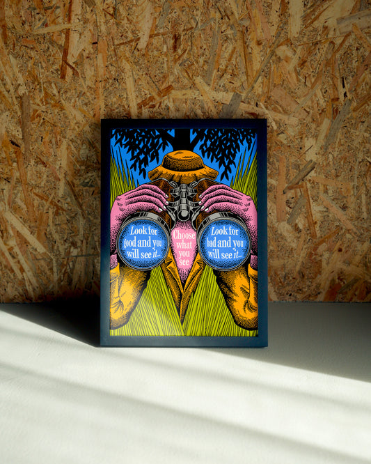 Choose wall art by Jake Foreman in a black frame
