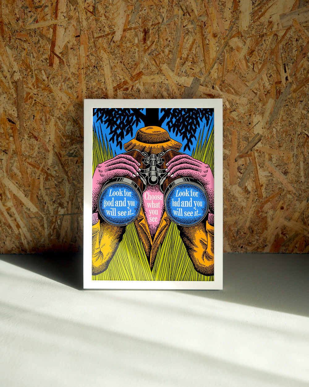 Choose wall art by Jake Foreman in a white frame