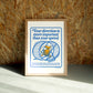 Direction wall art by Jake Foreman in a natural wood frame