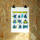 Energy wall art by Jake Foreman, unframed giclée art print