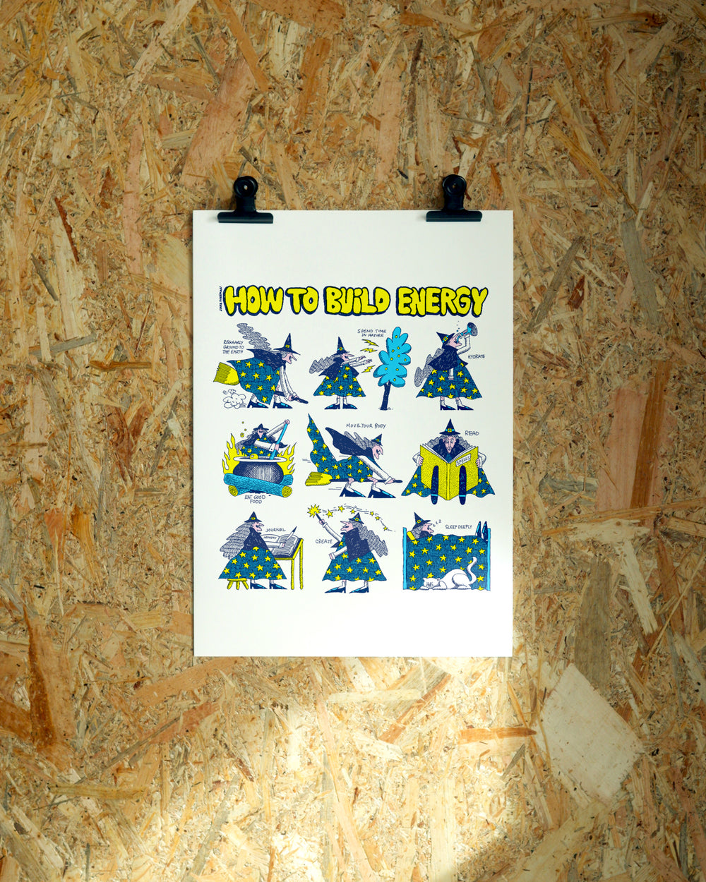 Energy wall art by Jake Foreman, unframed giclée art print