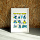 Energy wall art by Jake Foreman in a white frame