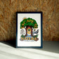 Escape To Nature wall art by Jake Foreman in a black frame