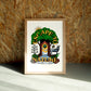 Escape To Nature wall art by Jake Foreman in a natural wood frame
