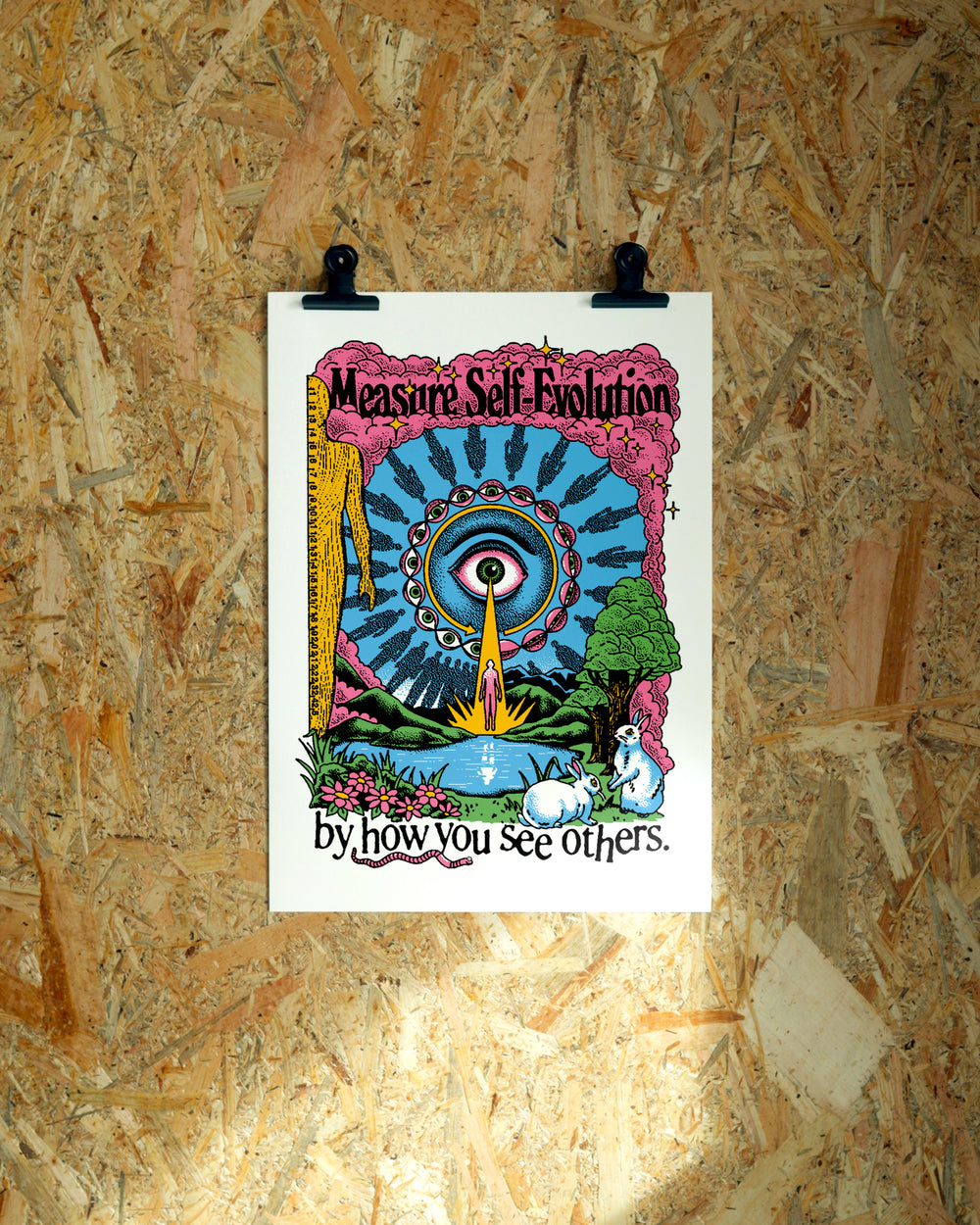 Evolution wall art by Jake Foreman, unframed giclée art print