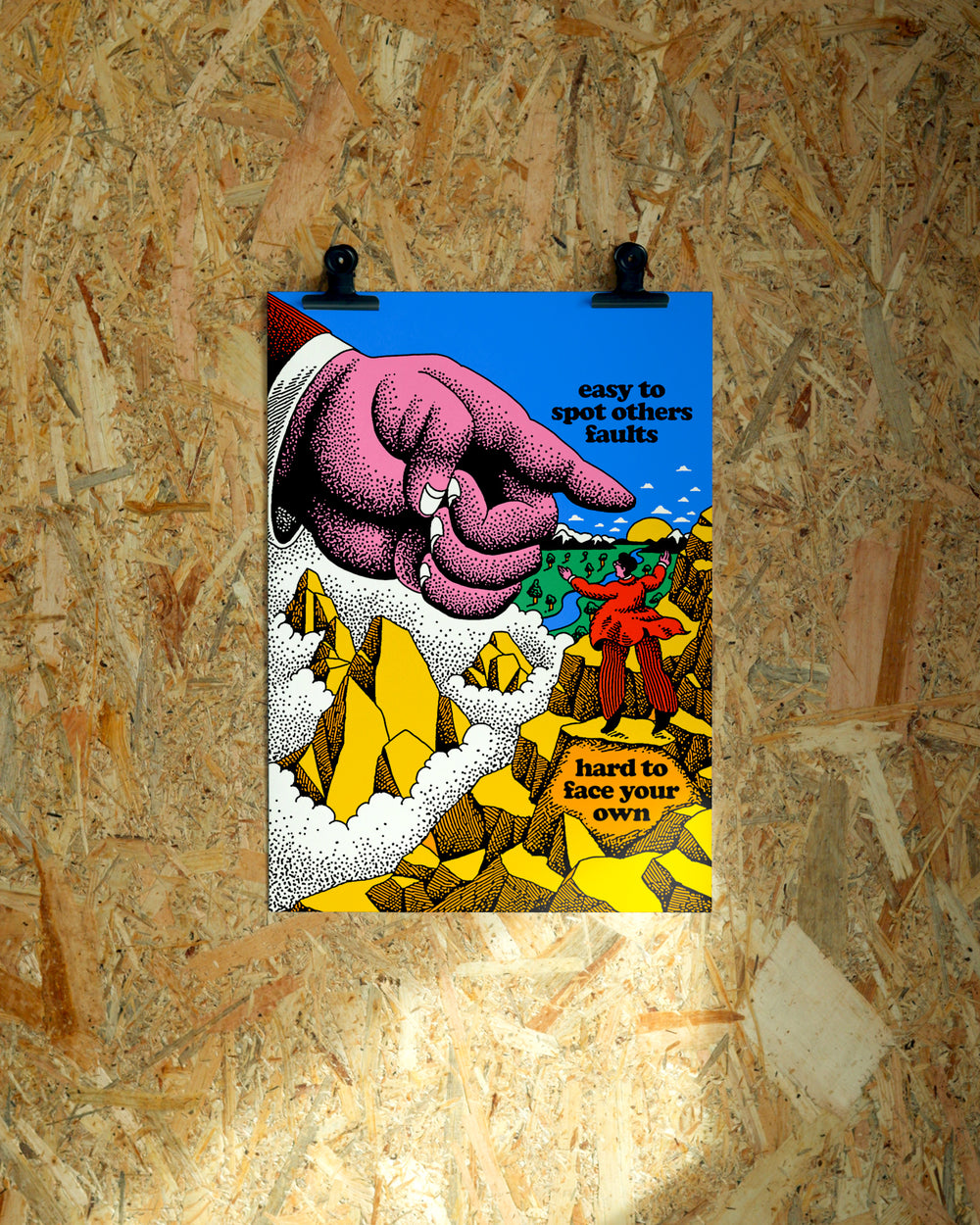 Faults wall art by Jake Foreman, unframed giclée art print