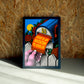 Fear wall art by Jake Foreman in a black frame