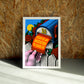 Fear wall art by Jake Foreman in a white frame