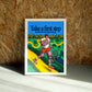 First Step wall art by Jake Foreman in a white frame