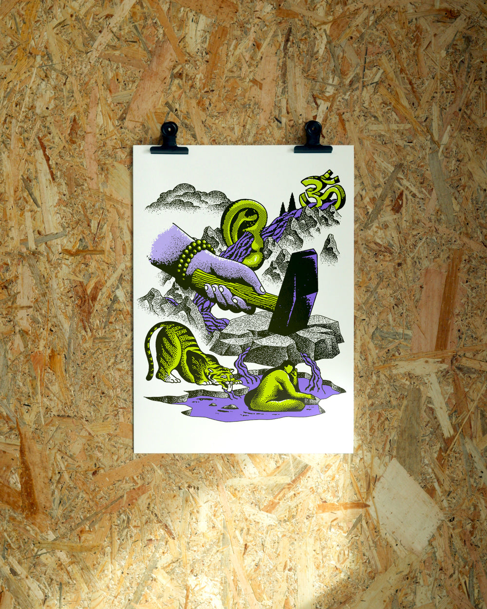 Flow wall art by Jake Foreman, unframed giclée art print
