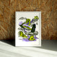 Flow wall art by Jake Foreman in a white frame