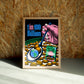 Gratitude wall art by Jake Foreman in a natural wood frame