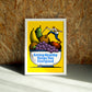 Healthy wall art by Jake Foreman in a white frame