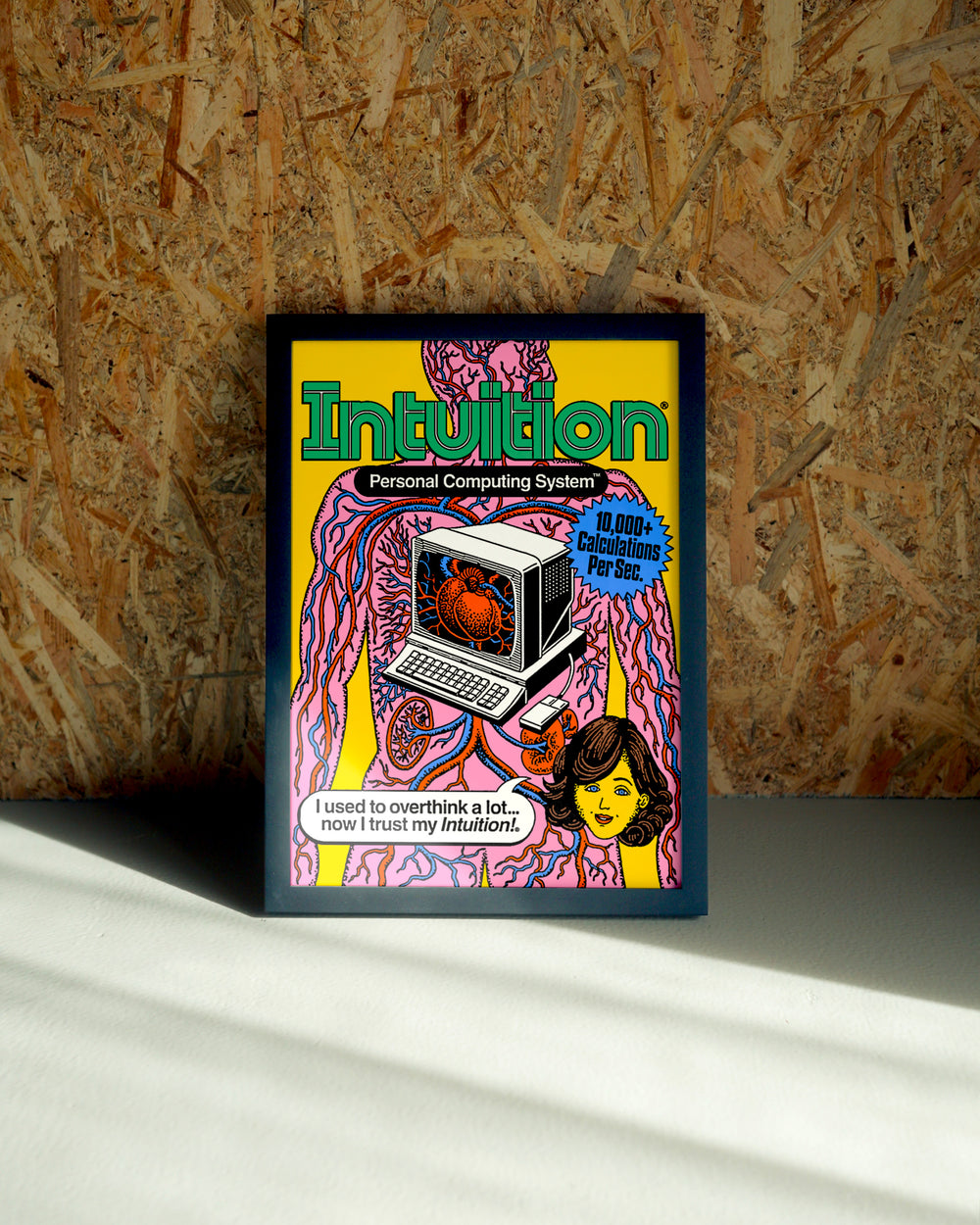 Intuition wall art by Jake Foreman in a black frame