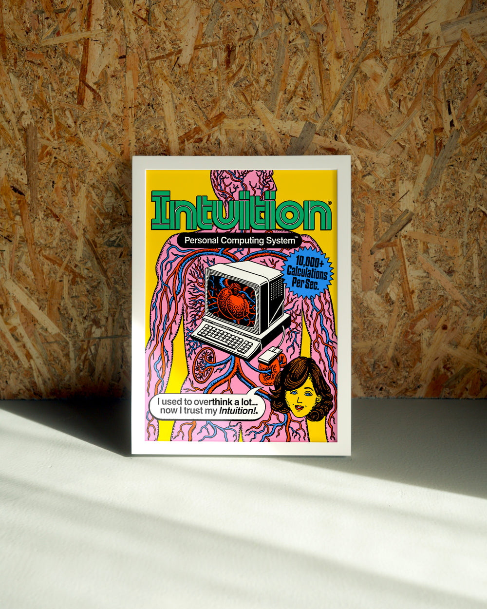 Intuition wall art by Jake Foreman in a white frame