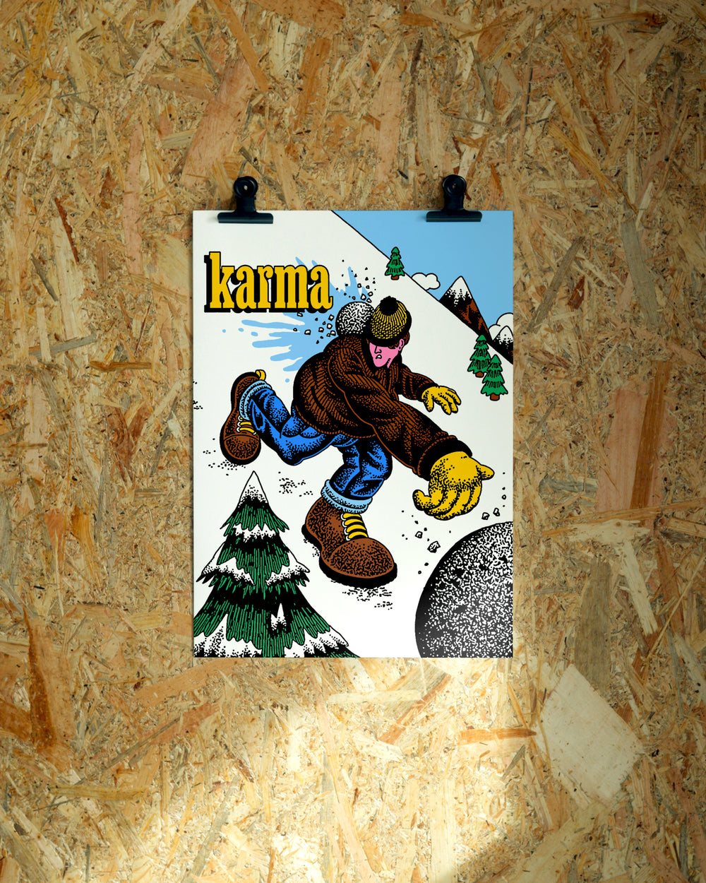 Karma wall art by Jake Foreman, unframed giclée art print