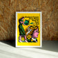Kindness wall art by Jake Foreman in a white frame