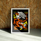 Let Go wall art by Jake Foreman in a white frame