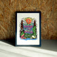 Nothing wall art by Jake Foreman in a black frame