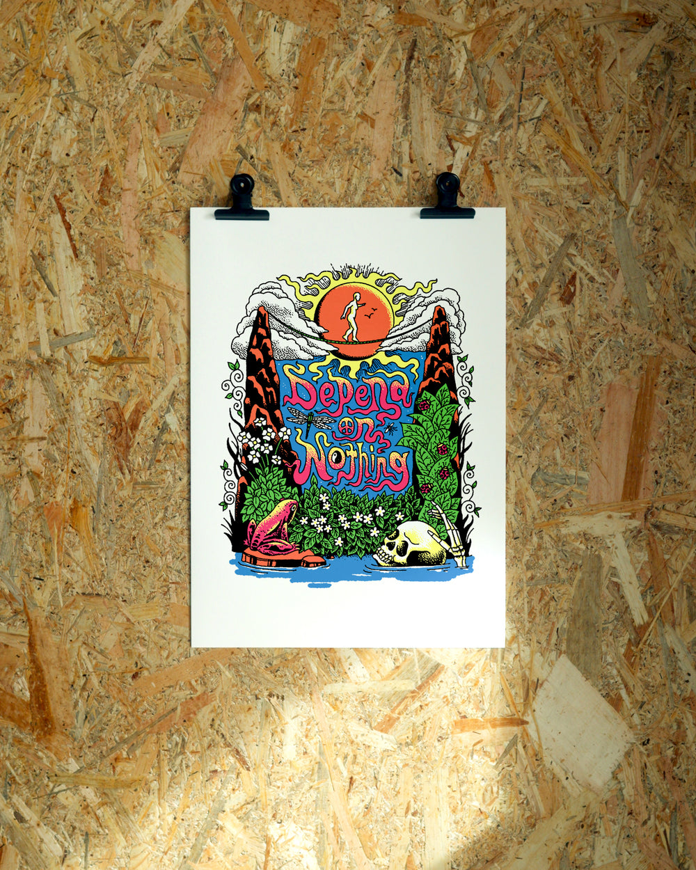 Nothing wall art by Jake Foreman, unframed giclée art print