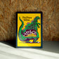 Peace wall art by Jake Foreman in a black frame