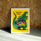 Peace wall art by Jake Foreman in a white frame