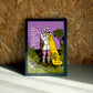 Reflects wall art by Jake Foreman in a black frame