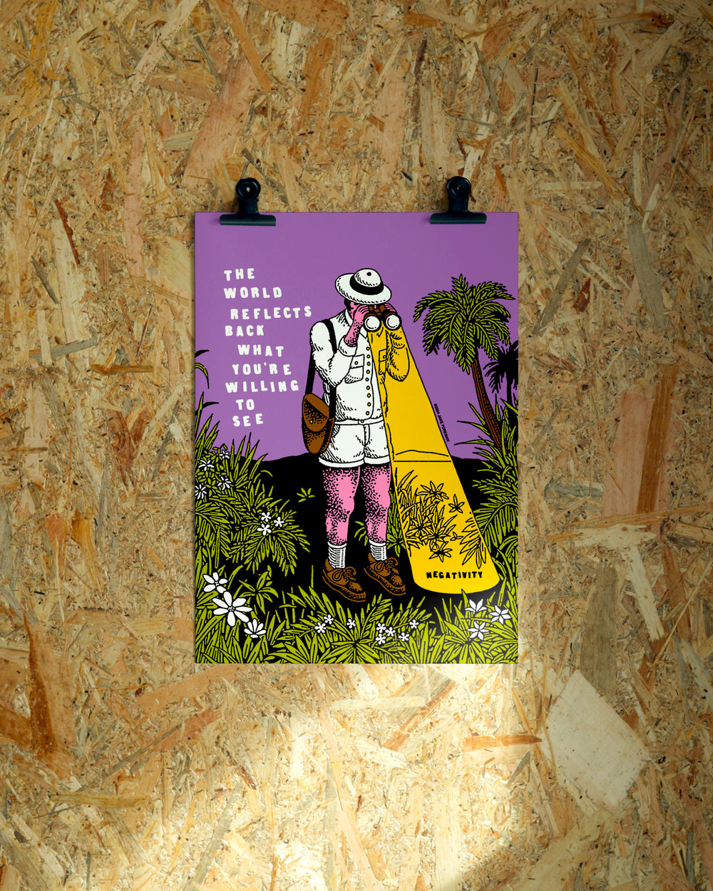 Reflects wall art by Jake Foreman, unframed giclée art print