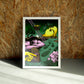 Road wall art by Jake Foreman in a white frame