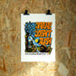 Rush wall art by Jake Foreman, unframed giclée art print