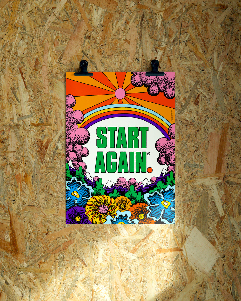 Start Again wall art by Jake Foreman, unframed giclée art print