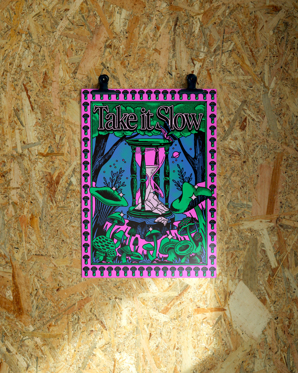 Take It Slow wall art by Jake Foreman, unframed giclée art print