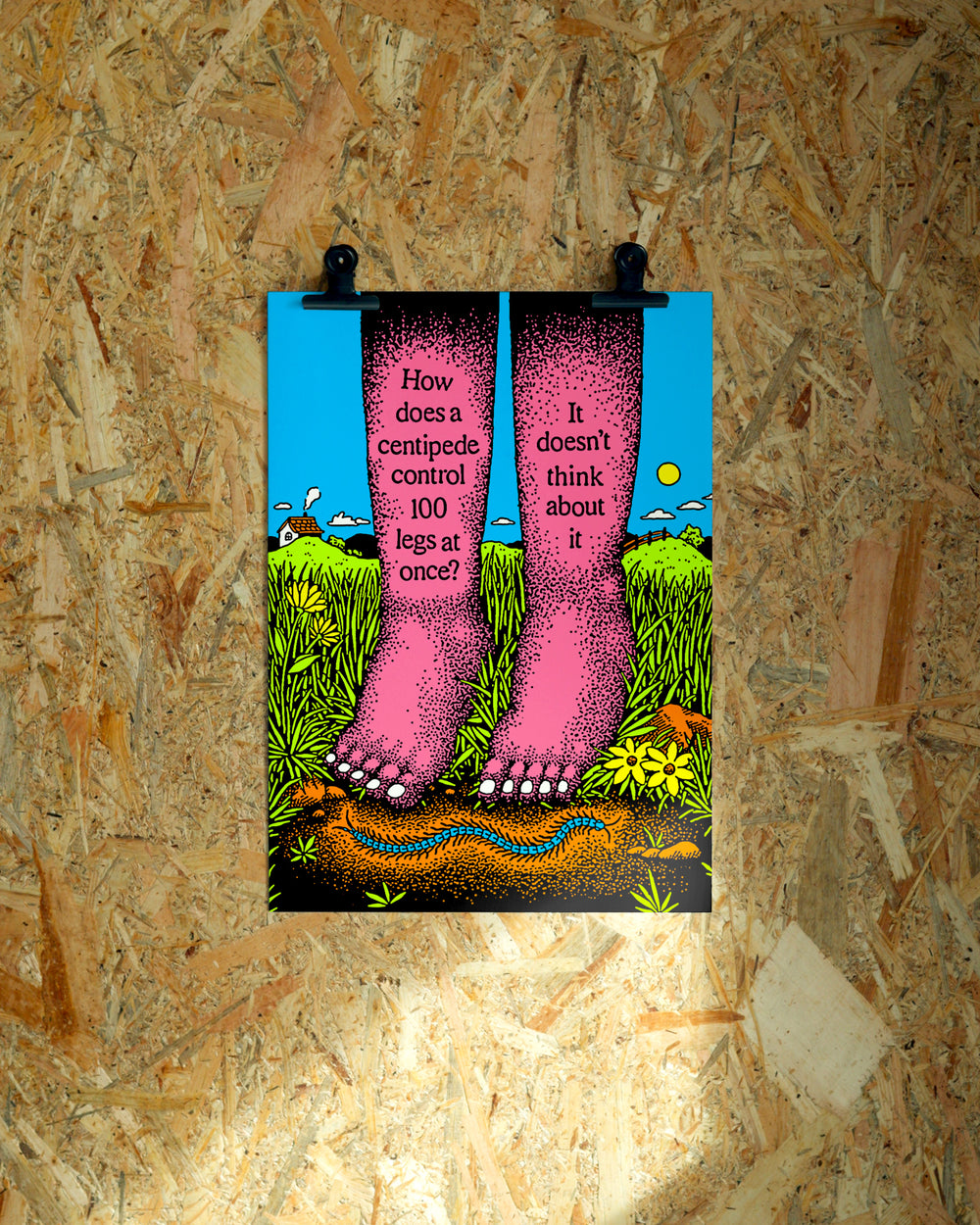 Think wall art by Jake Foreman, unframed giclée art print