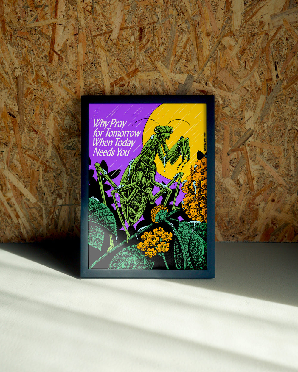 Today wall art by Jake Foreman in a black frame