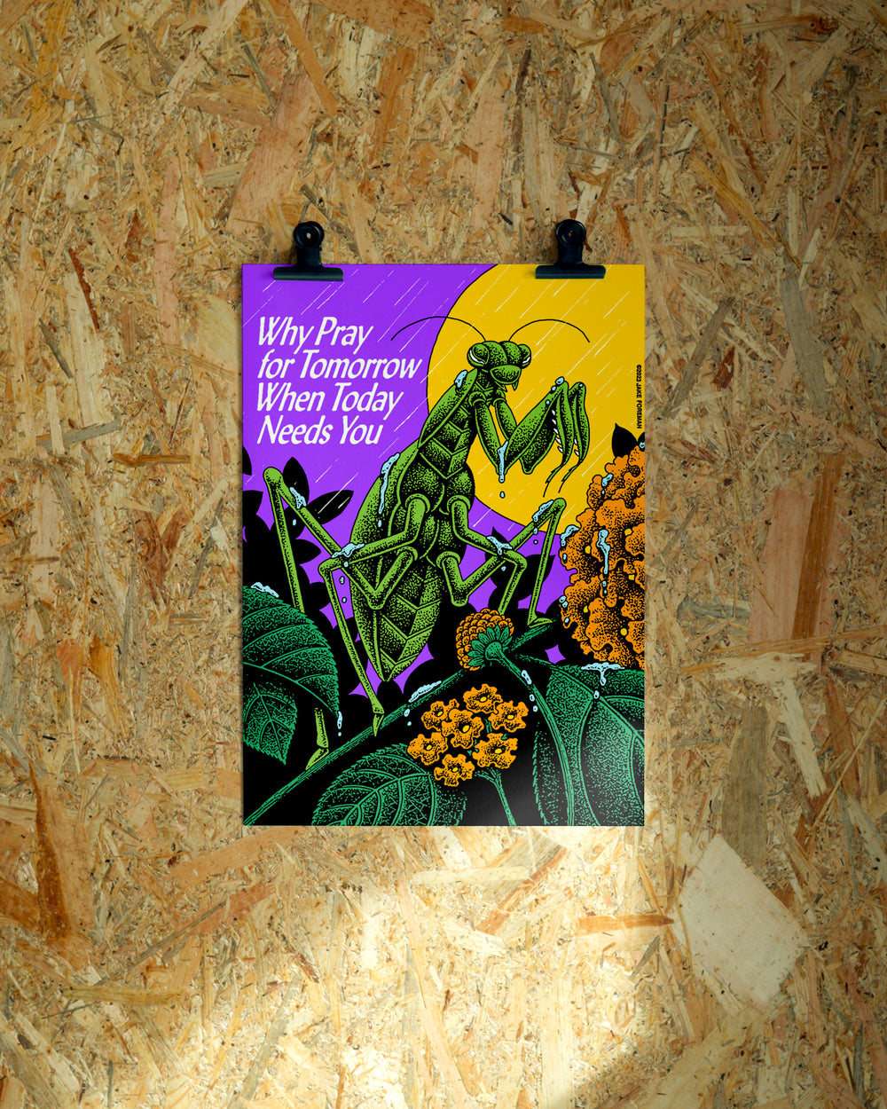 Today wall art by Jake Foreman, unframed giclée art print