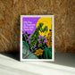 Today wall art by Jake Foreman in a white frame