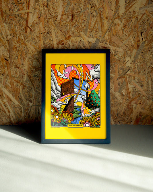 Unknown wall art by Jake Foreman in a black frame