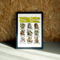 Walking wall art by Jake Foreman in a black frame