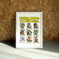 Walking wall art by Jake Foreman in a white frame