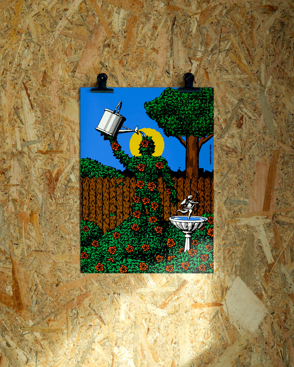 Water Yourself wall art by Jake Foreman, unframed giclée art print