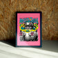 Wind wall art by Jake Foreman in a black frame