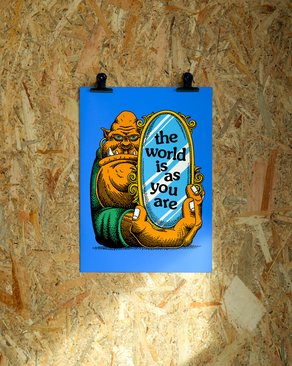 World wall art by Jake Foreman, unframed giclée art print