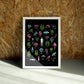 You wall art by Jake Foreman in a white frame