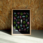 You wall art by Jake Foreman in a natural wood frame